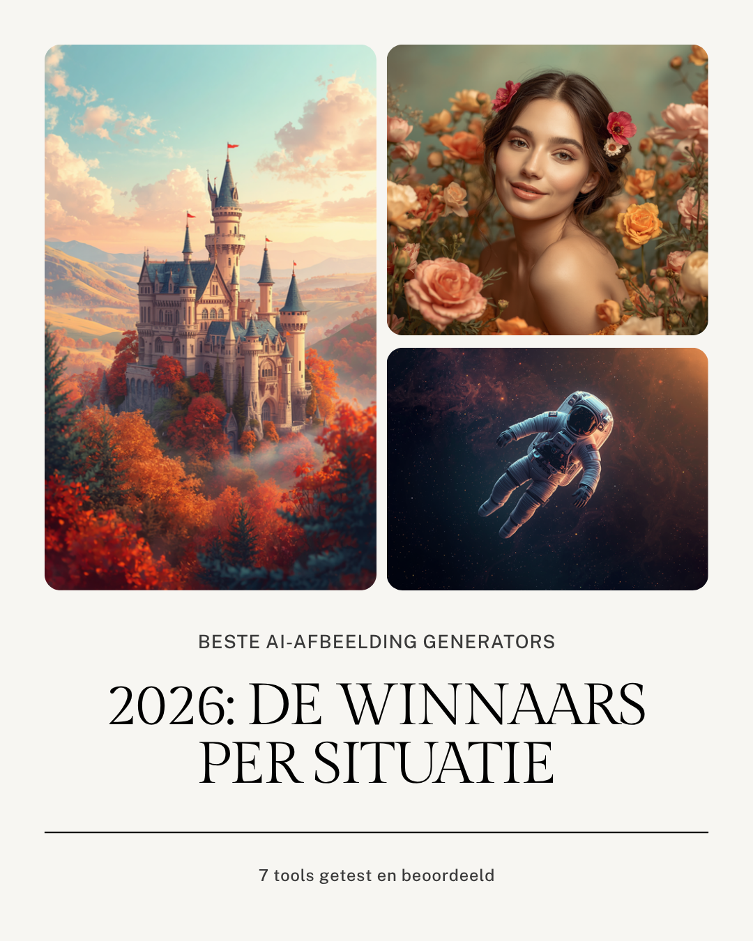 Beste AI-afbeelding generators 2026: 7 winnaars na 200 uur testen